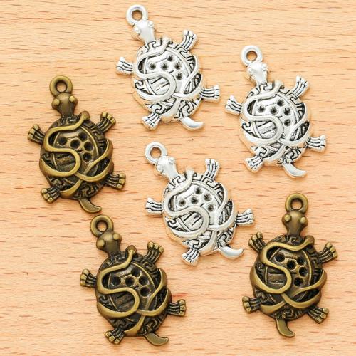 Pendentifs animaux en alliage de zinc, tortue, Placage, DIY, plus de couleurs à choisir Vendu par sac