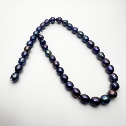 Rice Cultured Freshwater Pearl Beads, DIY, malachite green, 9-10mm Approx 37 cm 