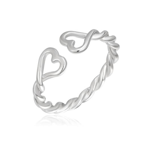 Sterling Silver Finger Ring, 925 Sterling Silver, fashion jewelry & for woman [