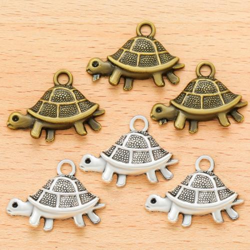 Pendentifs animaux en alliage de zinc, tortue, Placage, DIY, plus de couleurs à choisir Vendu par sac