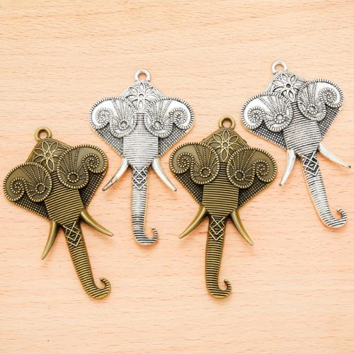 Pendentifs animaux en alliage de zinc, éléphant, Placage, DIY, plus de couleurs à choisir Vendu par sac