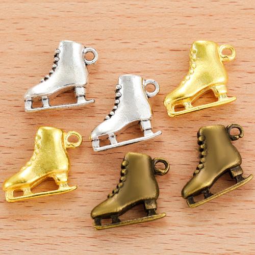 Pendentifs de chaussures en alliage de zinc, Placage, DIY, plus de couleurs à choisir Vendu par sac