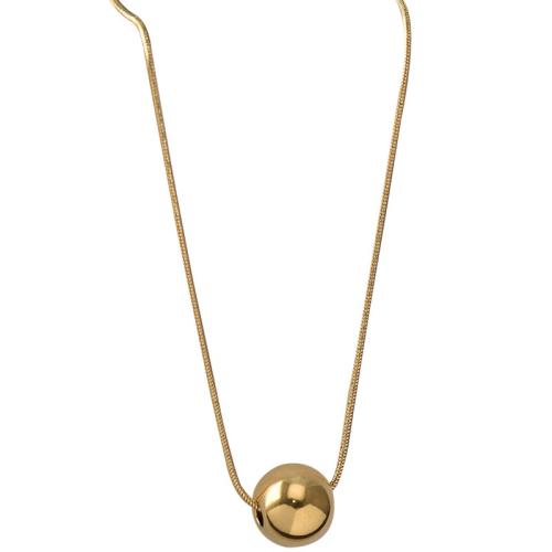 Collier de bijoux de titane, Acier titane, Placage, pour femme, doré Environ 41-50 cm, Vendu par PC