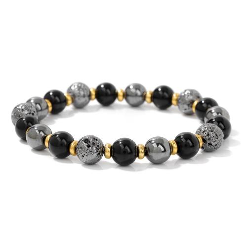 Gemstone Bracelets, Zinc Alloy, with Gemstone, handmade & Unisex [