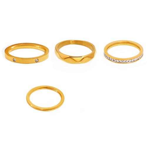 Titane Acier Bague, Acier titane, Placage, normes différentes pour le choix & styles différents pour le choix & pour femme, plus de couleurs à choisir, Vendu par PC