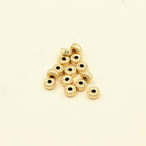 14Kt Gold gefüllt Perlen, gold-gefüllt, DIY, 3.8x1.8mm, verkauft von PC[