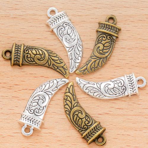 Zinc Alloy Jewelry Pendants, Horn, plated, DIY 