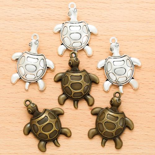 Pendentifs animaux en alliage de zinc, tortue, Placage, DIY, plus de couleurs à choisir Vendu par sac