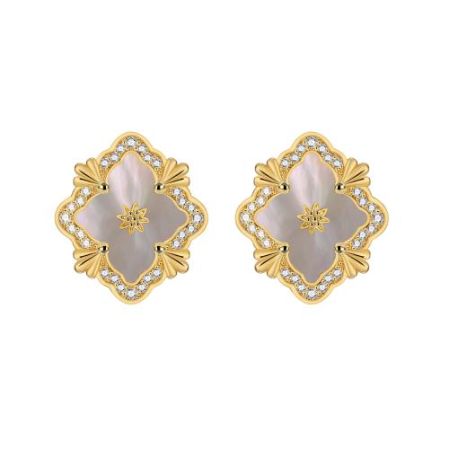 Boucles d'oreilles en laiton zircon cubique pavent, avec pierre gemme, Placage, pavé de micro zircon & pour femme, plus de couleurs à choisir Vendu par paire