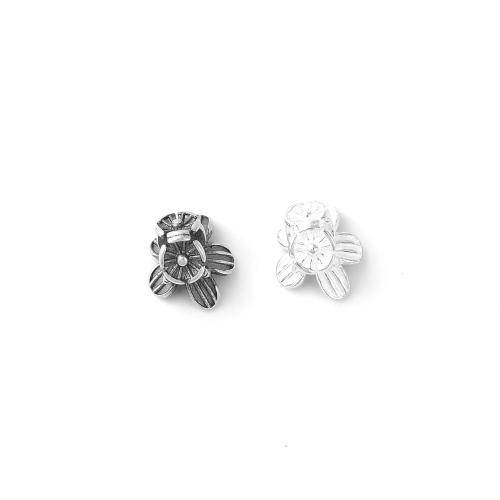 Sterling Silver Spacer Beads, 925 Sterling Silver, petals, DIY 