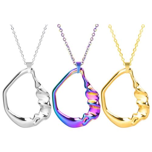 Collier de bijoux en acier inoxydable, Acier inoxydable 304, Placage ionique sous vide, bijoux de mode & styles différents pour le choix & pour femme & creux, plus de couleurs à choisir Environ 50 cm, Vendu par PC