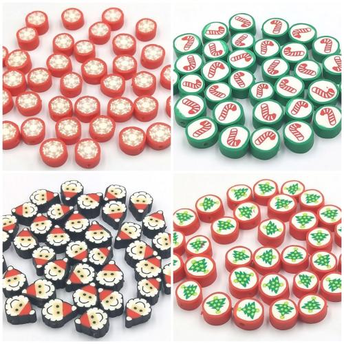 Christmas Polymer Clay Beads & Christmas Design & DIY Approx 