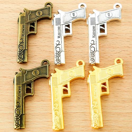 Zinc Alloy Gun Pendants, plated, DIY [