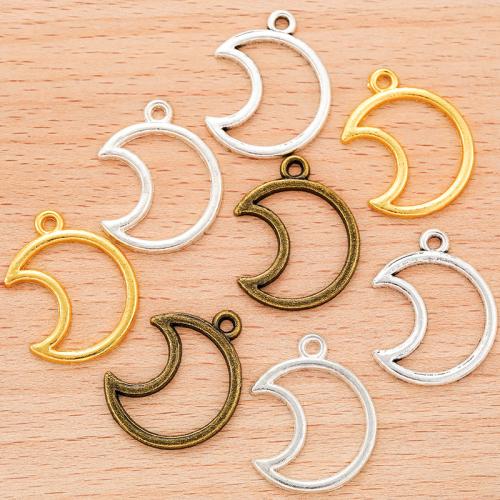 Zinc Alloy Jewelry Pendants, Moon, plated, DIY 