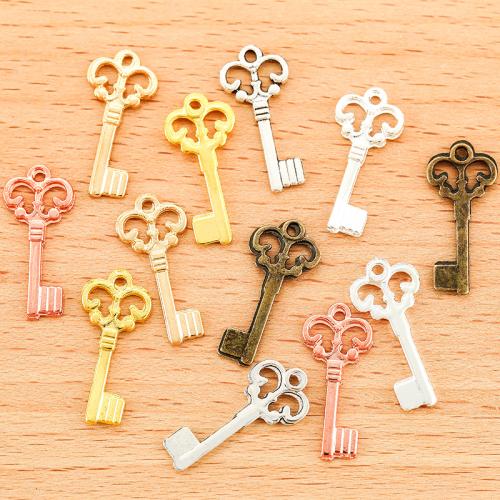 Zinc Alloy Key Pendants, plated, DIY [