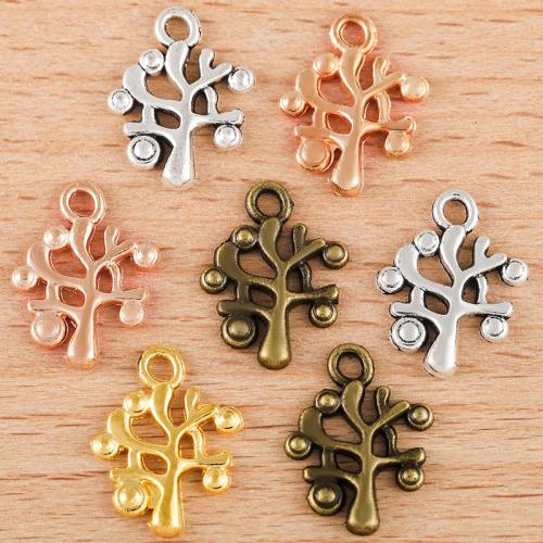 Zinc Alloy Jewelry Pendants, Tree, plated, DIY 