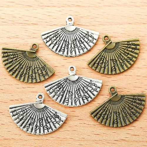 Zinc Alloy Jewelry Pendants, Fan, plated, DIY 