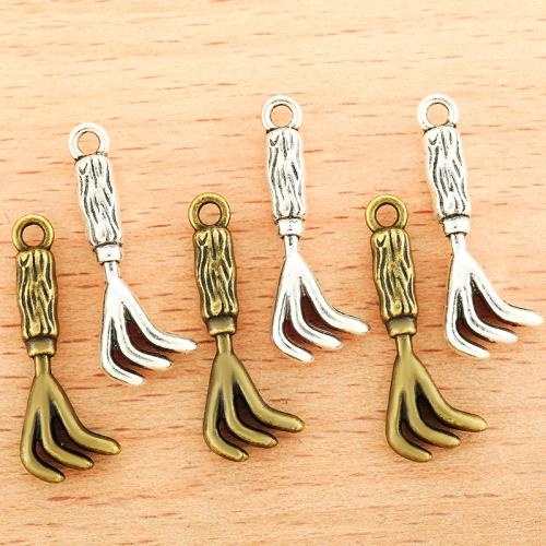 Zinc Alloy Jewelry Pendants, Fork, plated, DIY 