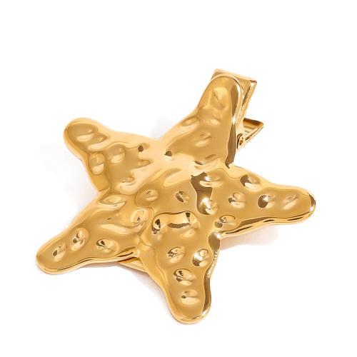 Alligator Hair Clip, 304 Stainless Steel, Star, gold color plated, fashion jewelry, golden 