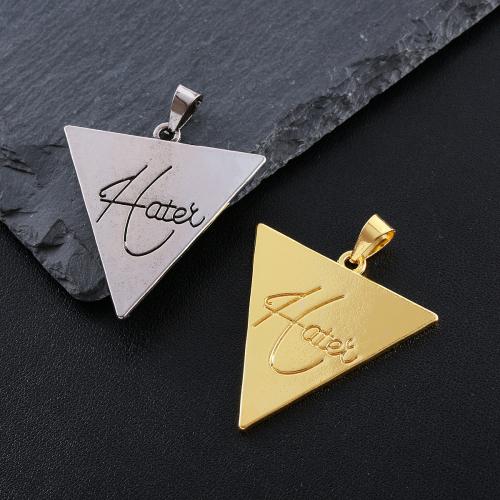 Zinc Alloy Jewelry Pendants, Triangle, plated, DIY 