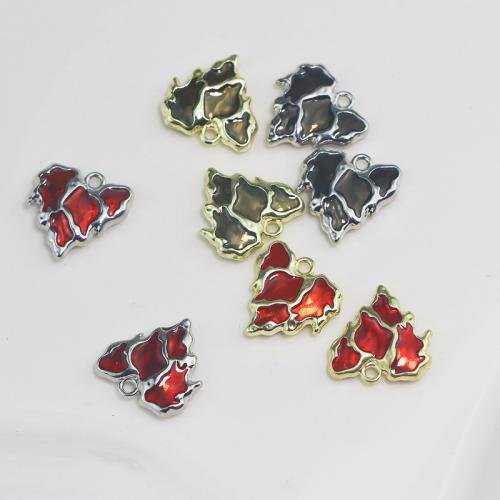 Zinc Alloy Enamel Pendants, Heart, plated, DIY 