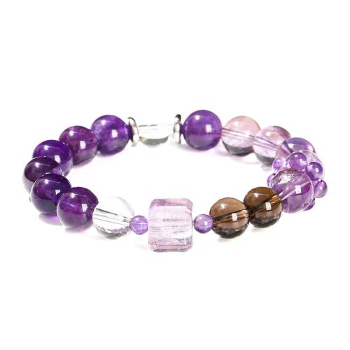 améthyste bracelet, fait à la main, bijoux de mode & pour femme, beads length 10mm Environ 6-7 pouce, Vendu par PC