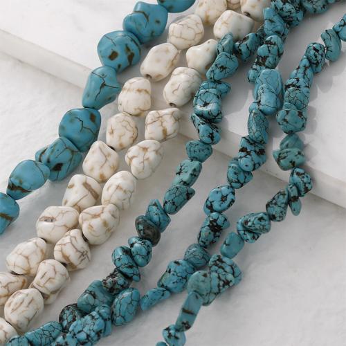 Perles en Turquoise synthétiques, avec turquoise naturelle, DIY, plus de couleurs à choisir Environ Vendu par brin