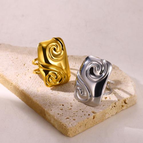 Edelstahl Fingerring, 304 Edelstahl, plattiert, Modeschmuck, keine, verkauft von PC