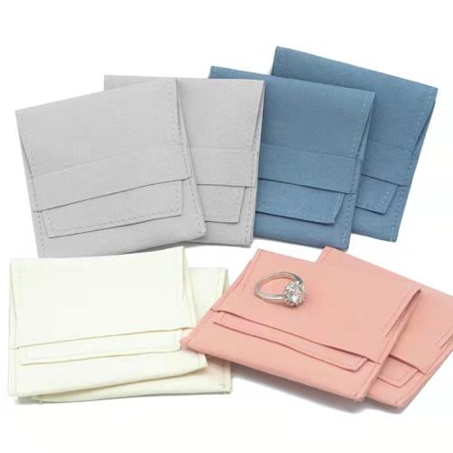 Microfibre PU Sac d’emballage de bijoux, 2 pièces & Anti-poussière, plus de couleurs à choisir Vendu par fixé