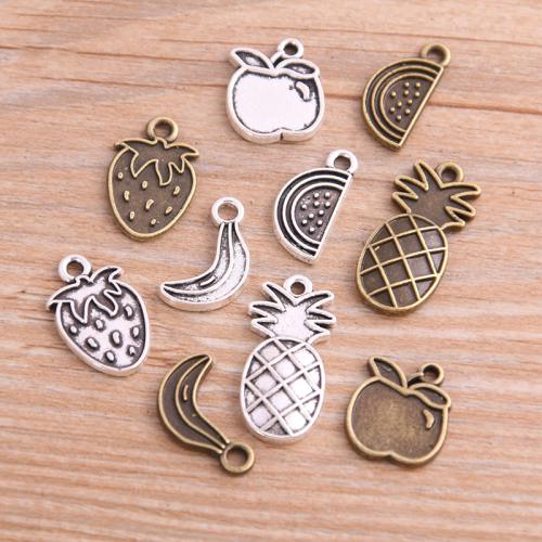 Zinc Alloy Fruit Shape Pendants, plated, DIY Approx 