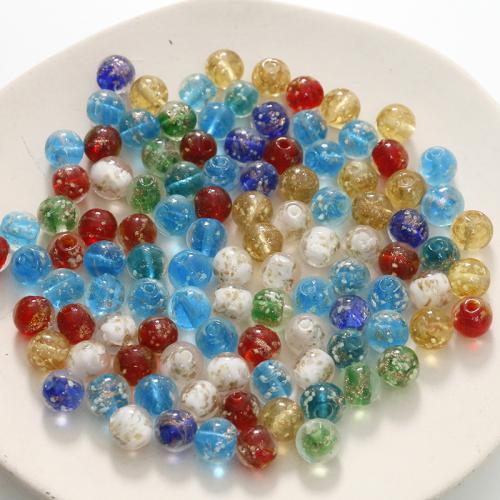 Perles murano faites à la main , chalumeau, Rond, DIY, plus de couleurs à choisir, 10mm, Environ Vendu par sac