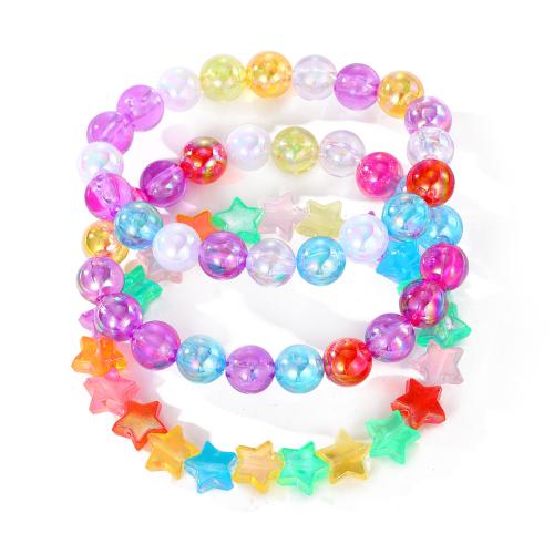 Bracelets de la BCC, plastique revêtu de cuivre, bijoux de mode, multicolore é, Vendu par fixé