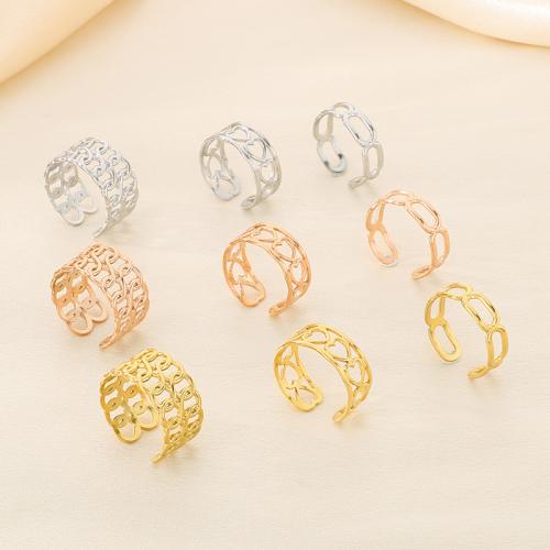 Anillos de Acero Inoxidable, acero inoxidable 304, Recubrimiento iónico al vacío, diferentes estilos para la opción & para mujer, más colores para la opción, Vendido por UD