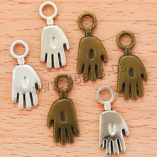 Zinc Alloy main pendentifs, alliage de zinc, Placage, DIY, plus de couleurs à choisir Vendu par sac