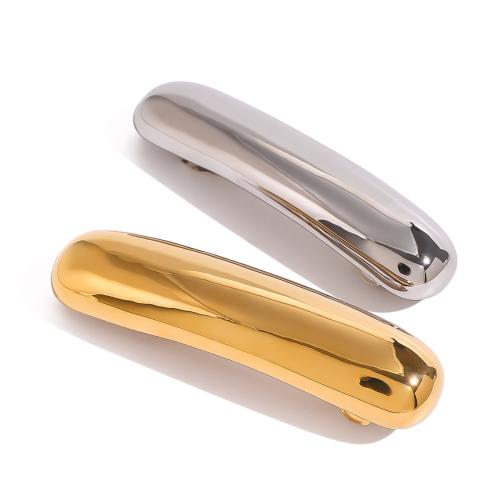 304 Stainless Steel Pulling Spring Hair Clip, plated, fashion jewelry 