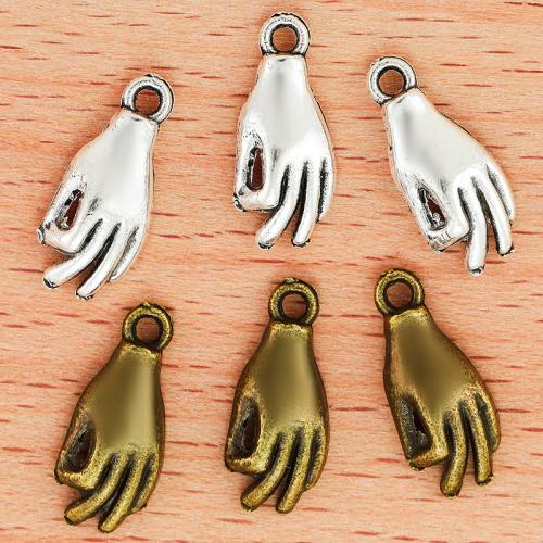 Zinc Alloy main pendentifs, alliage de zinc, Placage, DIY, plus de couleurs à choisir Vendu par sac[