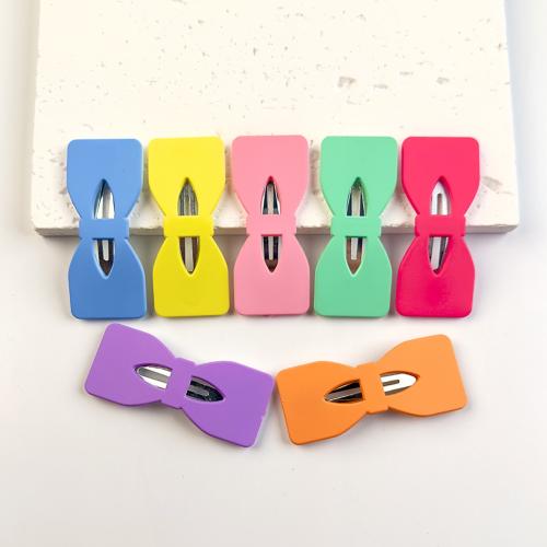 Hair Snap Clips, Zinc Alloy, stoving varnish, for woman, Random Color Approx 