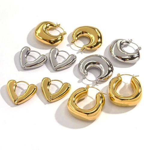 Stainless Steel Leverback Earring, 304 Stainless Steel, Vacuum Ion Plating, fashion jewelry & for woman 