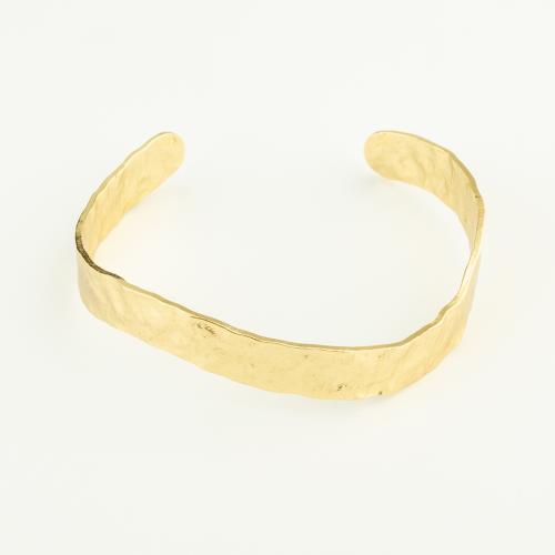 Ouverture Bracelets en cuivre, laiton, Placage de couleur d'or, pour femme Vendu par PC[