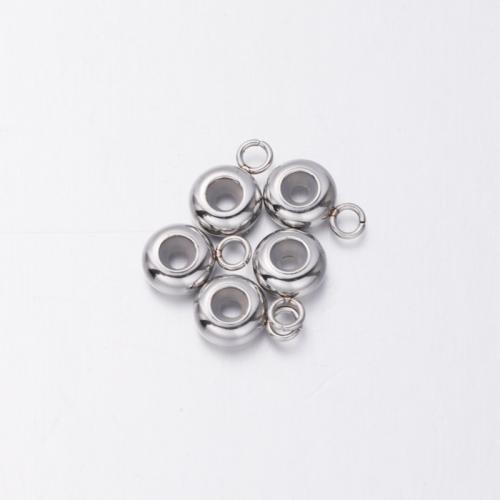 304 Stainless Steel Stopper Beads, plated, DIY 