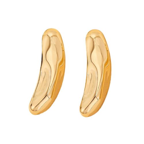 Zinc Alloy Stud Earring, plated, for woman, gold 