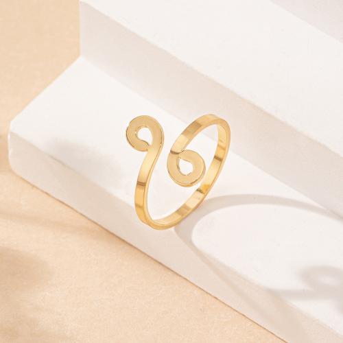 Iron Finger Ring, plated, for woman, gold 