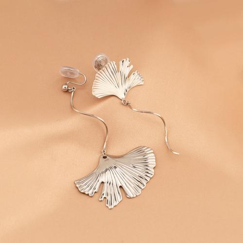 Zinc Alloy Stud Earring, plated & for woman, golden 