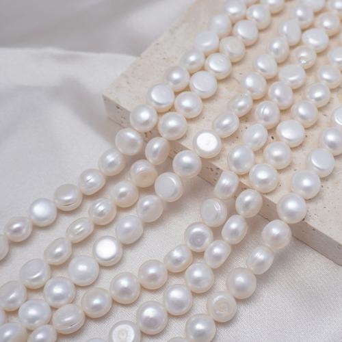 Keshi Cultured Freshwater Pearl Beads, DIY, white, 10-11mm Approx 35 cm 