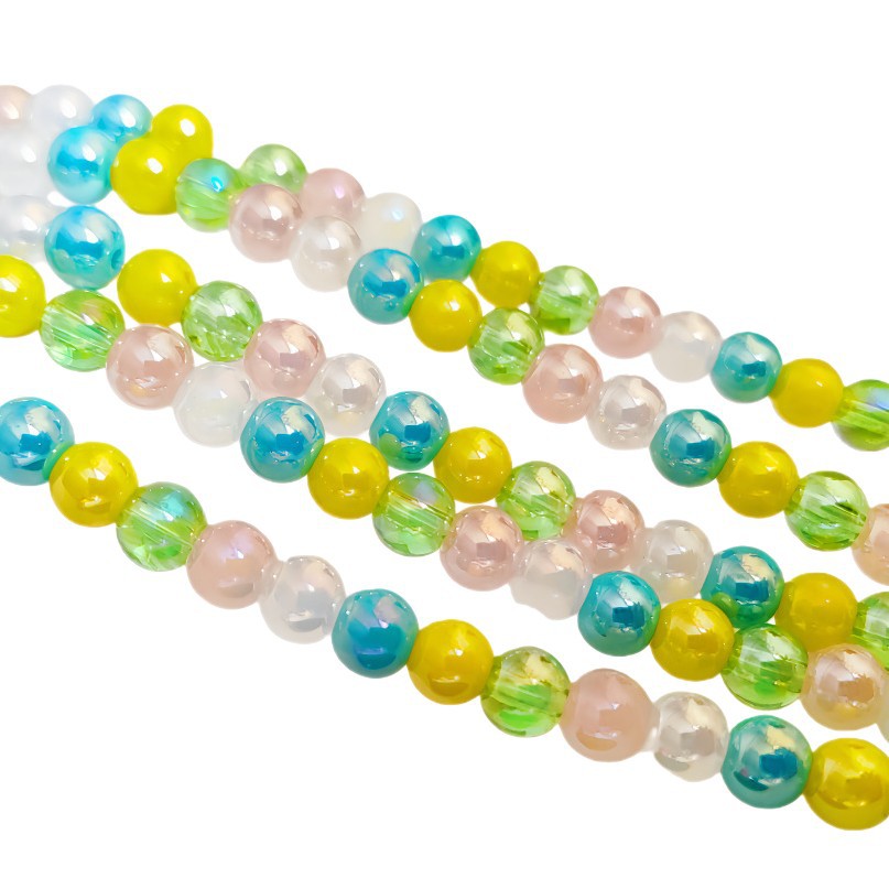 Miracle Glass Beads, Round, plated, DIY & different size for choice, more colors for choice, , Sold By Strand