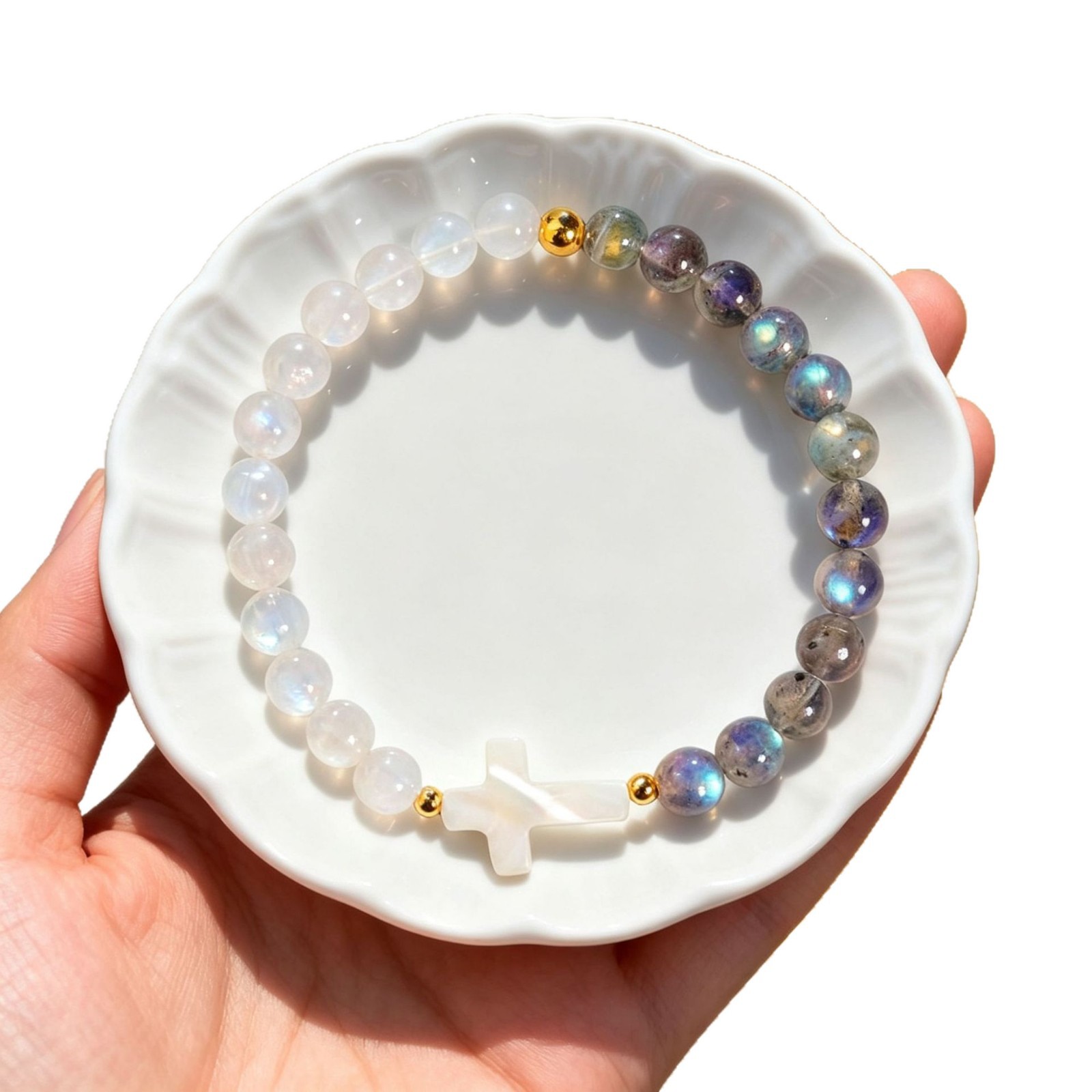 Quartz Bracelet, with Zinc Alloy, Cross, handmade, Christmas Design & for woman, Inner Diameter:Approx 60mm, Sold By PC
