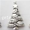 Zinc Alloy Christmas Pendants, Christmas Tree, Christmas jewelry nickel, lead & cadmium free 
