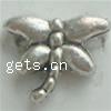 Zinklegierung Tier Perlen, Schmetterling, plattiert, keine, frei von Blei, 8x7mm, 3000PCs/Tasche, verkauft von Tasche