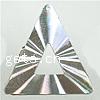 bijoux embouties en aluminium, triangle, Placage de couleur platine Vendu par PC