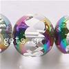 Round Crystal Beads, half-plated 16mm Inch 